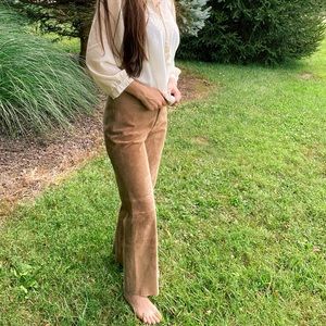 Vintage Western Leather Suede Pants
